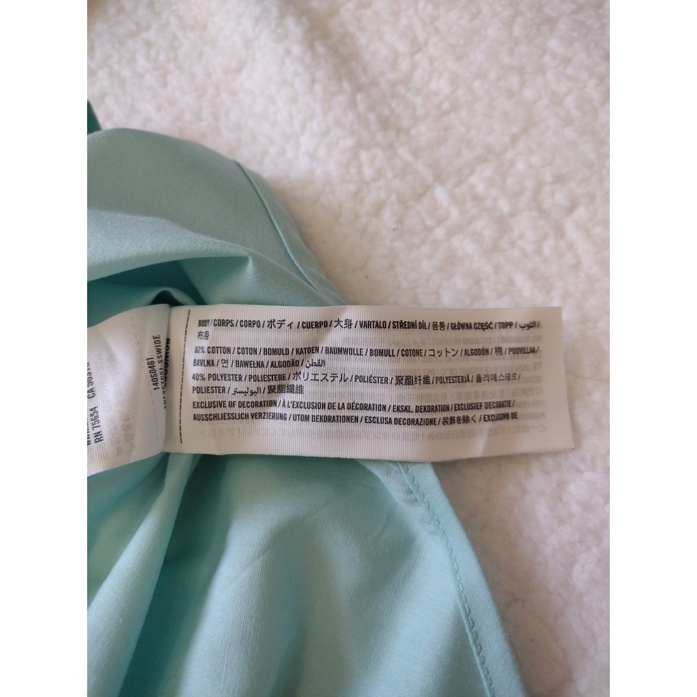 Abercrombie And Fitch Shirt Womens Small Blue Long Sleeve Oversized‎ Button Up - Picture 8 of 8